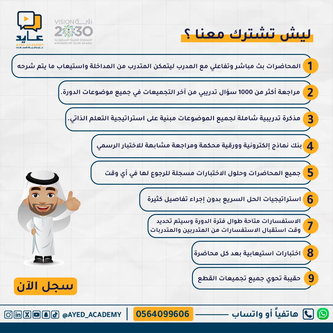 قدرات جامعيين مع أكاديمية عايد