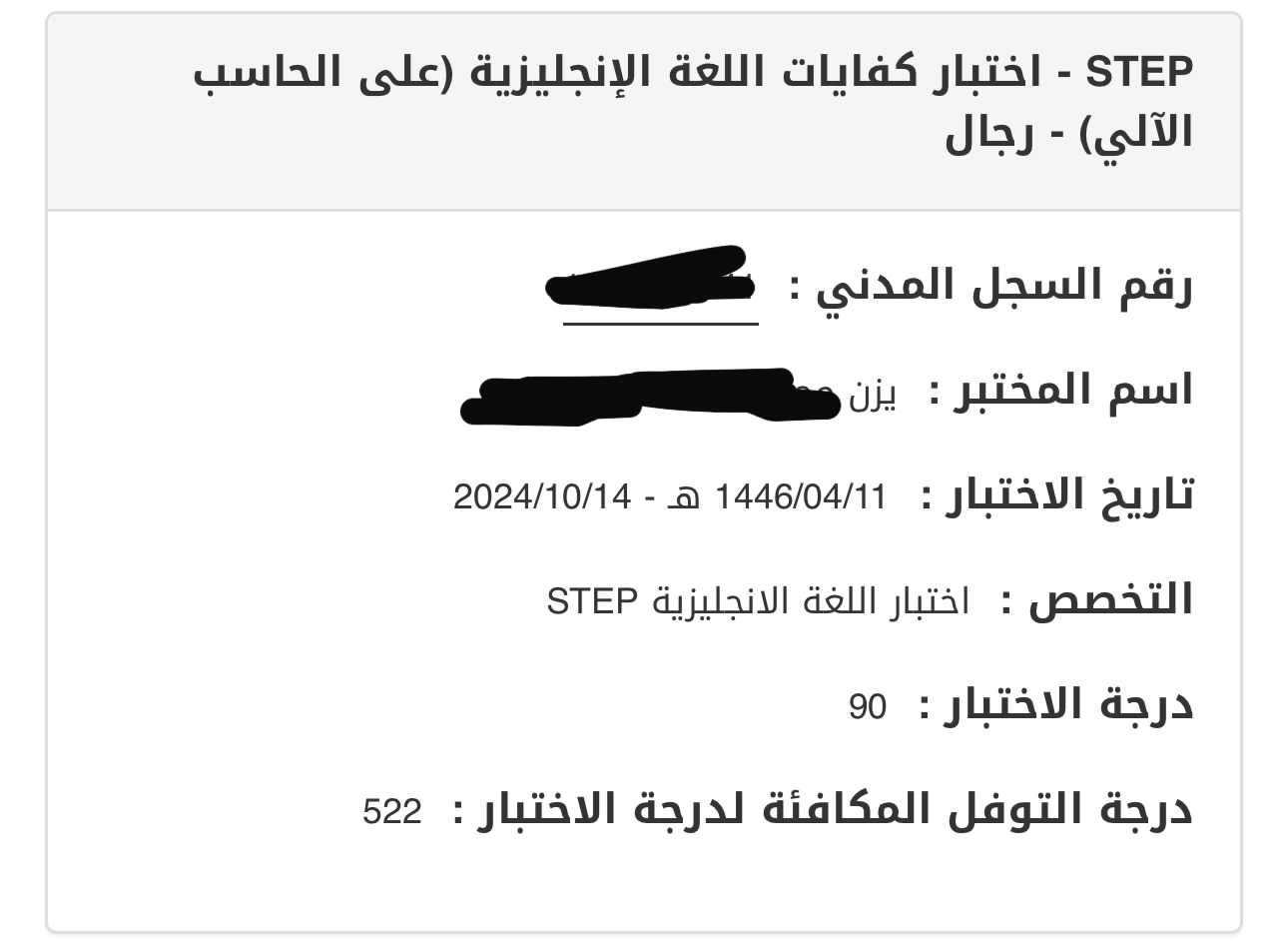 result